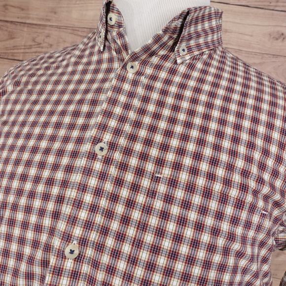 ROUNDTREE & YORKE TRIM FIT LONG SLEEVE BUTTON DOWN SHIRT MENS SIZE M MEDIUM - Picture 2 of 6